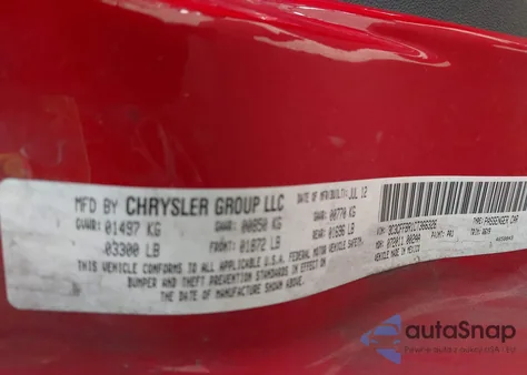 2012 Fiat 500 Sport из США, поврежденный, VIN 3C3CFFBR1CT366328